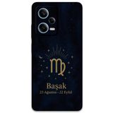 Gramaphone Xiaomi Redmi Note 12 5G ile Uyumlu Başak Burcu Desenli Telefon Kılıfı + Ekran Koruyucu - 5773