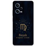 Gramaphone Xiaomi Redmi Note 12 5G Uyumlu Başak Burcu Desenli Telefon Kılıfı + Ekran Koruyucu - 5773