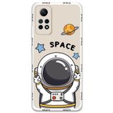 Gramaphone Xiaomi Redmi Note 12 Pro 4G ile Uyumlu Astronot Desenli Telefon Kılıfı + Ekran Koruyucu - 5865