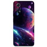 Gramaphone Xiaomi Redmi Note 12 Pro 4G ile Uyumlu Uzay Desenli Telefon Kılıfı + Ekran Koruyucu - 5862
