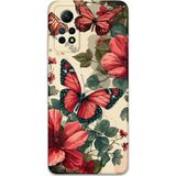 Gramaphone Xiaomi Redmi Note 12 Pro 4G Uyumlu Kelebek Desenli Telefon Kılıfı + Ekran Koruyucu - 5795