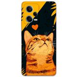 Gramaphone Xiaomi Redmi Note 12 Pro 5G ile Uyumlu Kedi Desenli Telefon Kılıfı + Ekran Koruyucu - 5783
