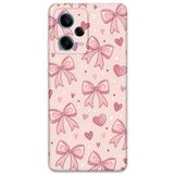 Gramaphone Xiaomi Redmi Note 12 Pro 5G ile Uyumlu Kurdele Desenli Telefon Kılıfı + Ekran Koruyucu - 5802