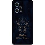 Gramaphone Xiaomi Redmi Note 12 Pro 5G Uyumlu Boğa Burcu Desenli Telefon Kılıfı + Ekran Koruyucu - 5769