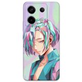 Gramaphone Xiaomi Redmi Note 13 Pro 4G ile Uyumlu Anime Desenli Telefon Kılıfı + Ekran Koruyucu - 5743