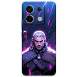 Gramaphone Xiaomi Redmi Note 13 Pro 4G ile Uyumlu Geralt Desenli Telefon Kılıfı + Ekran Koruyucu - 5826