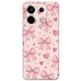 Gramaphone Xiaomi Redmi Note 13 Pro 4G ile Uyumlu Kurdele Desenli Telefon Kılıfı + Ekran Koruyucu - 5802