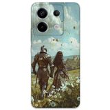 Gramaphone Xiaomi Redmi Note 13 Pro 4G ile Uyumlu Retro Desenli Telefon Kılıfı + Ekran Koruyucu - 5843