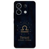 Gramaphone Xiaomi Redmi Note 13 Pro 4G ile Uyumlu Terazi Burcu Desenli Telefon Kılıfı + Ekran Koruyucu - 5774