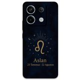 Gramaphone Xiaomi Redmi Note 13 Pro 5G ile Uyumlu Aslan Burcu Desenli Telefon Kılıfı + Ekran Koruyucu - 5772