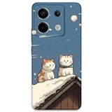 Gramaphone Xiaomi Redmi Note 13 Pro 5G ile Uyumlu Kedi Desenli Telefon Kılıfı + Ekran Koruyucu - 5780