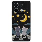 Gramaphone Xiaomi Redmi Note 13 Pro 5G ile Uyumlu Kedi Desenli Telefon Kılıfı + Ekran Koruyucu - 5809