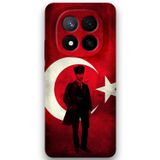 Gramaphone Xiaomi Redmi Note 14 Pro Plus Uyumlu Atatürk Desenli Telefon Kılıfı + Ekran Koruyucu - 5849