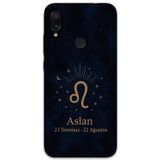 Gramaphone Xiaomi Redmi Note 7 Uyumlu Aslan Burcu Desenli Telefon Kılıfı + Ekran Koruyucu - 5772