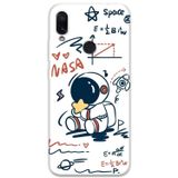 Gramaphone Xiaomi Redmi Note 7 Uyumlu Astronot Desenli Telefon Kılıfı + Ekran Koruyucu - 5858