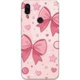 Gramaphone Xiaomi Redmi Note 7 Uyumlu Kurdele Desenli Telefon Kılıfı + Ekran Koruyucu - 5803