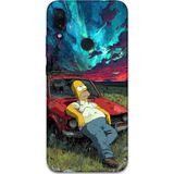 Gramaphone Xiaomi Redmi Note 7 Uyumlu Simpson Desenli Telefon Kılıfı + Ekran Koruyucu - 5938