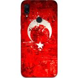 Gramaphone Xiaomi Redmi Note 7 Uyumlu Türk Bayrağı Desenli Telefon Kılıfı + Ekran Koruyucu - 5847