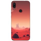 Gramaphone Xiaomi Redmi Note 7 Uyumlu Uzay Desenli Telefon Kılıfı + Ekran Koruyucu - 5859