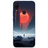 Gramaphone Xiaomi Redmi Note 7 Uyumlu Uzay Desenli Telefon Kılıfı + Ekran Koruyucu - 5861