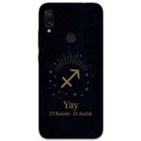 Gramaphone Xiaomi Redmi Note 7 Uyumlu Yay Burcu Desenli Telefon Kılıfı + Ekran Koruyucu - 5776