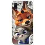 Gramaphone Xiaomi Redmi Note 7 Uyumlu Zootopia Desenli Telefon Kılıfı + Ekran Koruyucu - 5942
