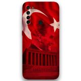 Gramaphone Xiaomi Redmi Note 8 Uyumlu Atatürk Desenli Telefon Kılıfı + Ekran Koruyucu - 5848