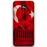 Gramaphone Xiaomi Redmi Note 9S Uyumlu Atatürk Desenli Telefon Kılıfı + Ekran Koruyucu - 5848