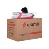 Gramis Endüstriyel Jumbo Boy Siyah 80 x 110 cm Çöp Poşeti (20 adet)