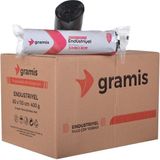 Gramis Jumbo Boy Siyah Çöp Poşeti 80 x 110 cm 400 gr Kokusuz 200 Adet Endüstriyel Kullanım İçin