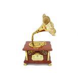 Gramofon Ayaklı Müzikli Vintage Müzik Kutusu Hediyelik Knm-63218B