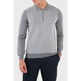Gran Sasso% 100 Yün Regular Fit Yarım Fermuarlı Polo Yaka Kazak Erkek POLO YAKA KAZAK 43108 14713 090