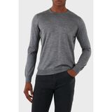 Gran Sasso Yün Karışımlı Slim Fit Bisiklet Yaka Kazak Erkek Kazak 57167 13190 071 - Koyu Gri - 54