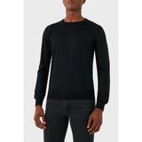 Gran Sasso Yün Karışımlı Slim Fit Bisiklet Yaka Kazak Erkek Kazak 57167 13190 099 - Siyah - 56