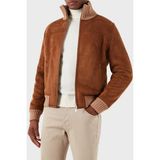 Gran Sasso Yün Regular Fit Dik Yaka Ceket Erkek Ceket 78148 58000 190 - Taba