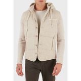 Gran Sasso Yünlü Regular Fit Çıkarılabilir Kapüşonlu Düğmeli Mont Erkek Mont 23191 51303 010 - 54 - Bej