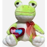Gran Toys Peluş Kalpli Kurbağa - 40Cm