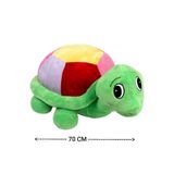 GRAN TOYS Peluş Renkli Kaplumbağa 70 Cm.