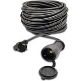 Granada 25 Metre 3*1,5 mm² Topraklı Tekli Kauçuk Uzatma Kablosu Ttr/cca - Siyah