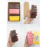 Grand Concept Store Çikolata Tablet Squishy Yumuşak Sıkılabilir Oyuncak 1 Adet - Kahverengi