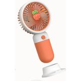 Grand Concept Store Meyve Figürlü Mini Fan Şarjlı El Vantilatörü Taşınabilir Soğutucu - Turuncu