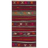 Grand Hedef Halı Anadolu El Dokuma Murdum Rengi Vintage Kilim Çok Renkli