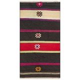 Grand Hedef Halı Gerçek El Dokuma Bej Kirmizi Renk Vintage Kilim Turuncu