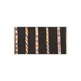 Grand Hedef Halı Gerçek El Dokuma Beyaz Renk Siyah Çizgili Vintage Kilim Renksiz