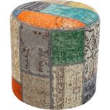 Grand Hedef Halı Multy Rengi El Dokuma Yünlü Puf - 40 x 40 cm - Renkli