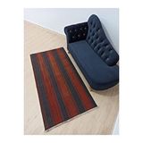 Grand Hedef Halı Siyah Koyu Kahve Rengi El Dokuma Vintage Kilim Kahverengi