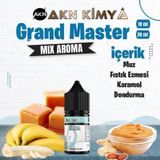 Grand Master Five Pawns Mix Aroma Muz Fıstık Ezmesi Karamel Gıda Aroması 10 ml
