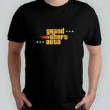 Grand Theft Auto %100 Pamuklu Bisiklet Yaka T-Shirt Model - 5 - Siyah - XL