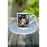 Grand Theft Auto Oyun Baskılı Türk Kahvesi Fincanı Tabaklı Kişiye Özel Model 5