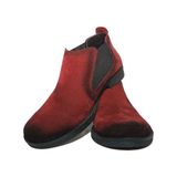 Grand Vogue Chelsea Model Bordo Süet Erkek Bot